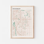 woodbury, minnesota map poster - image 1