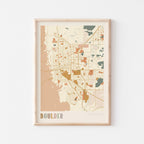 boulder, colorado map poster - image 1