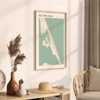 kill devil hills, north carolina map poster - image 2