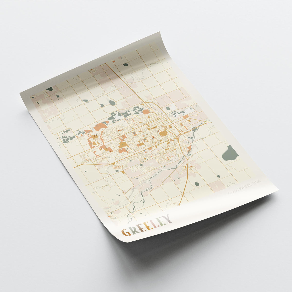 greeley, colorado map poster - image 4