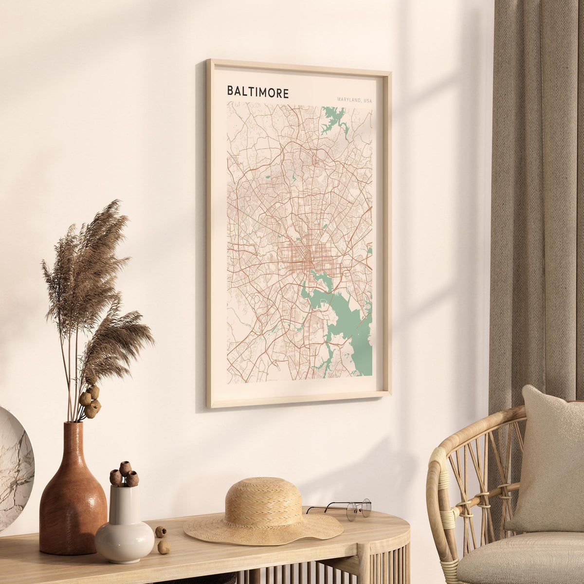 baltimore, maryland map poster - image 2