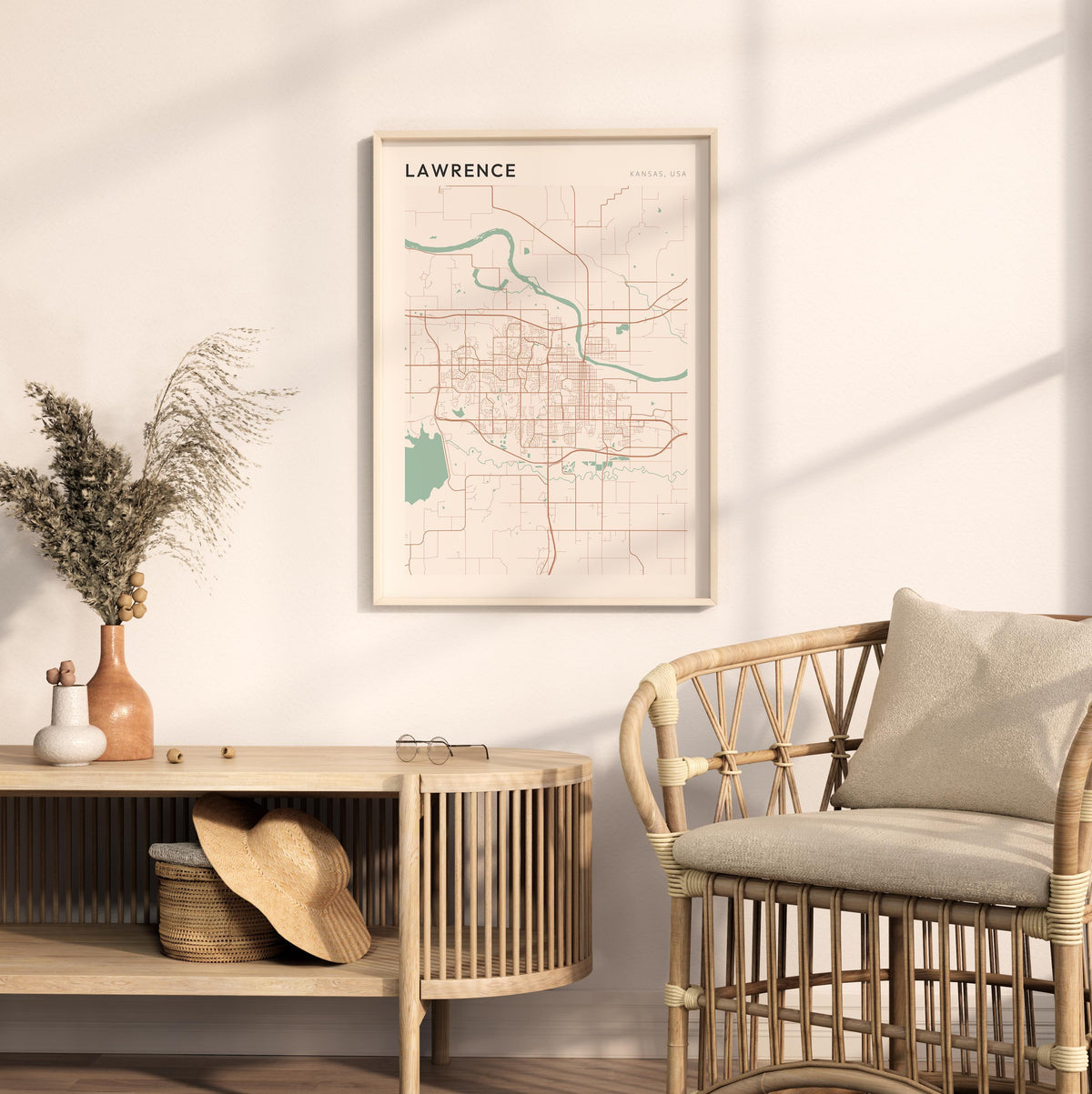 lawrence, kansas map poster - image 3