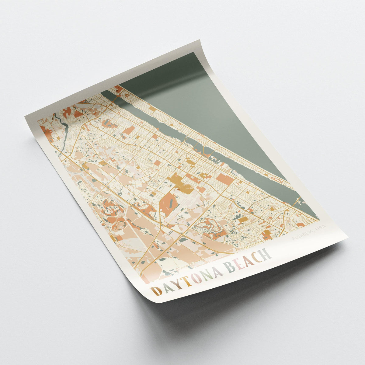 daytona beach, florida map poster - image 4