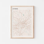 athens, georgia map poster - image 1