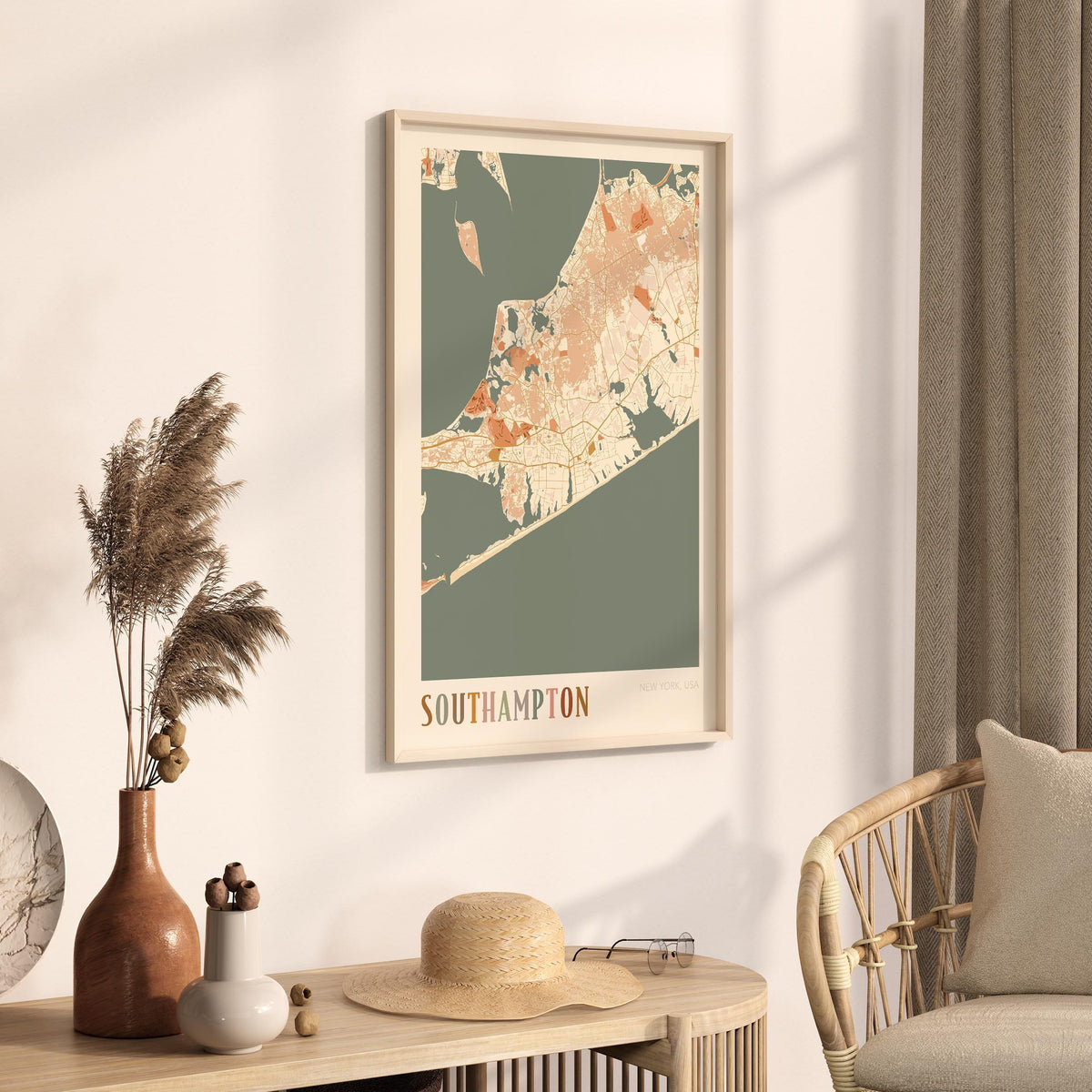 southampton, new york map poster - image 2