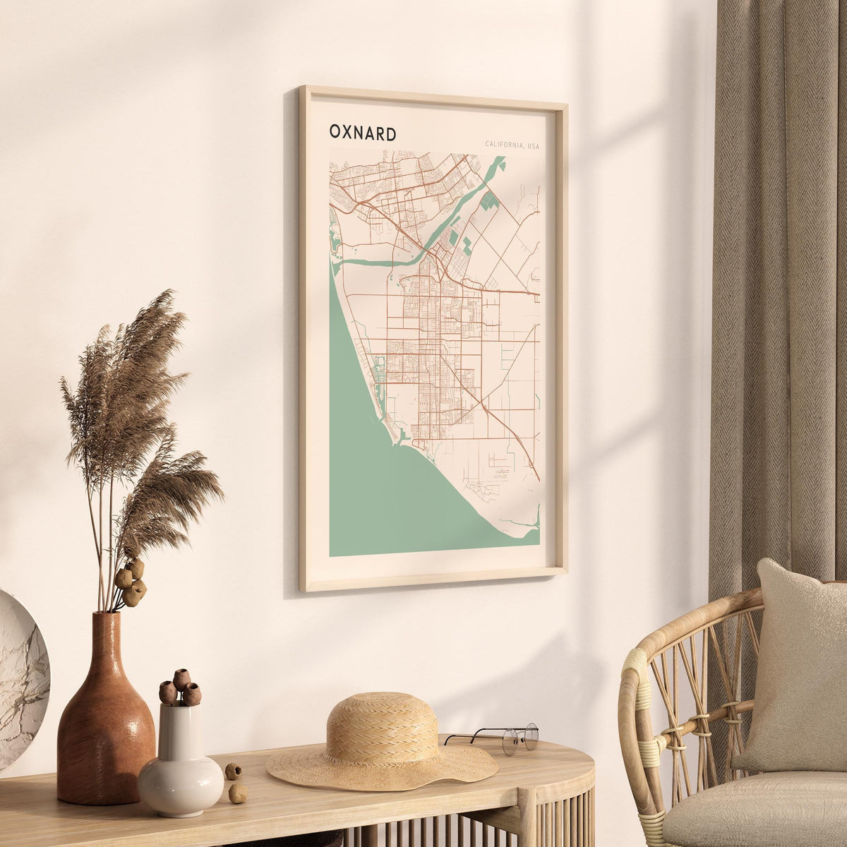 oxnard, california map poster - image 2