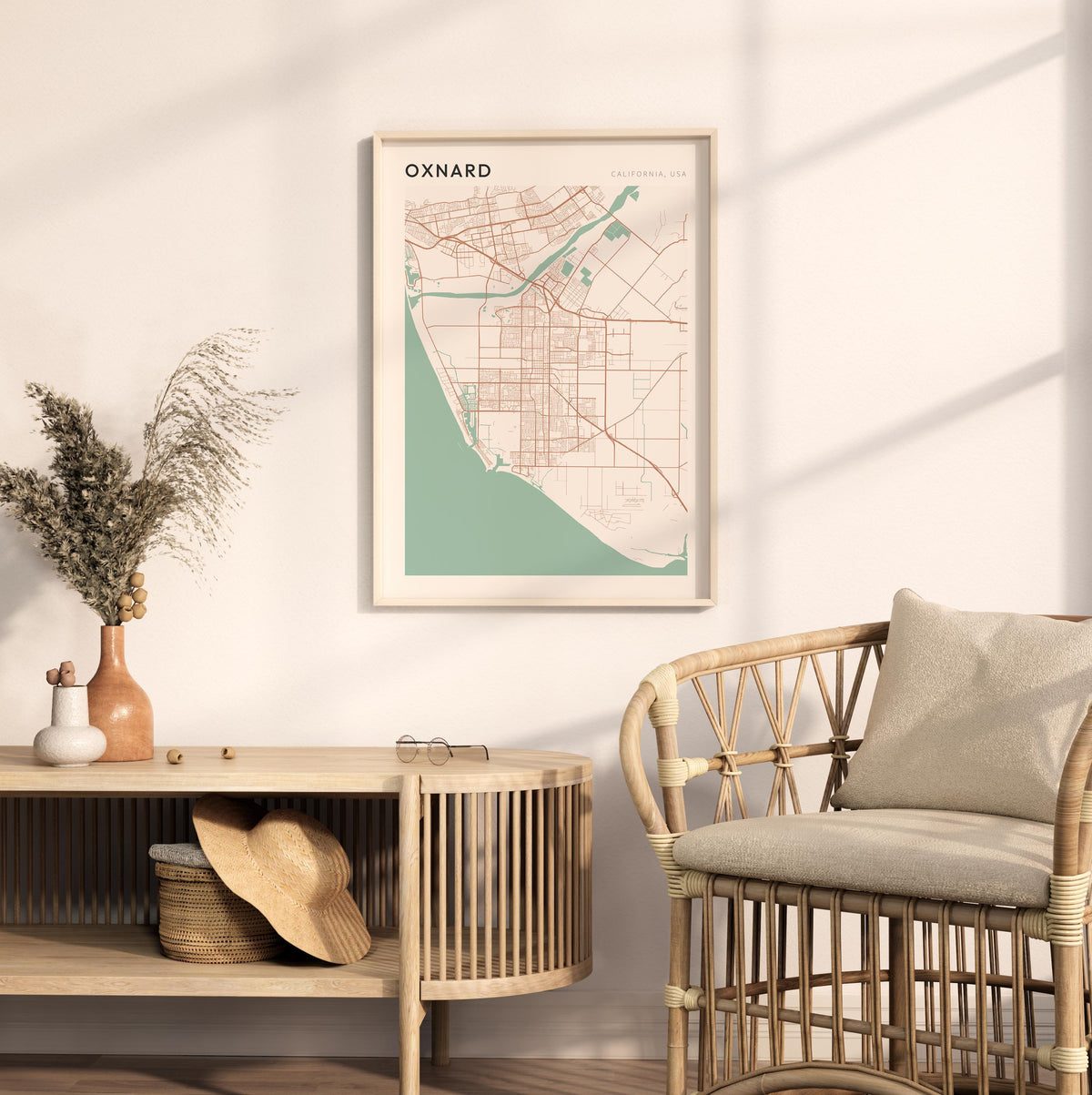 oxnard, california map poster - image 3