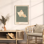 oahu, hawaii map poster - image 3