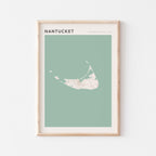 nantucket, massachusetts map poster - image 1