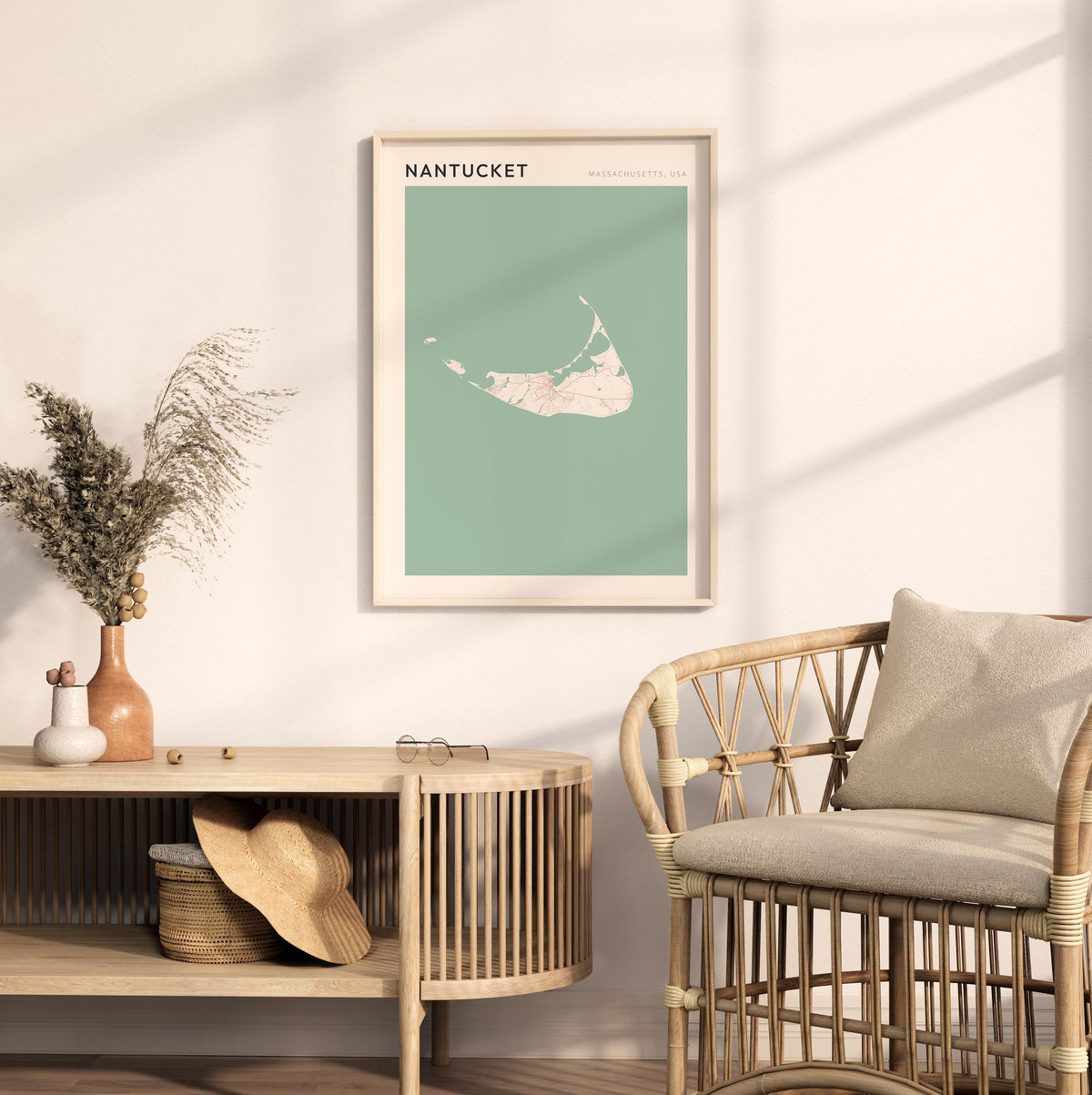 nantucket, massachusetts map poster - image 3