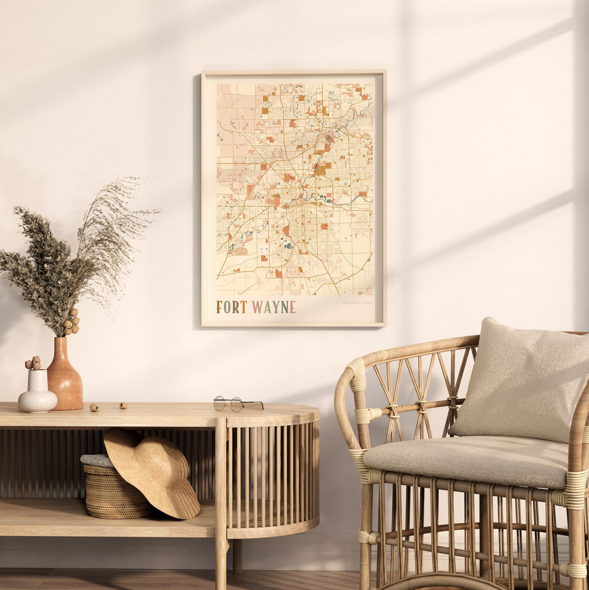 fort wayne, indiana map poster - image 3