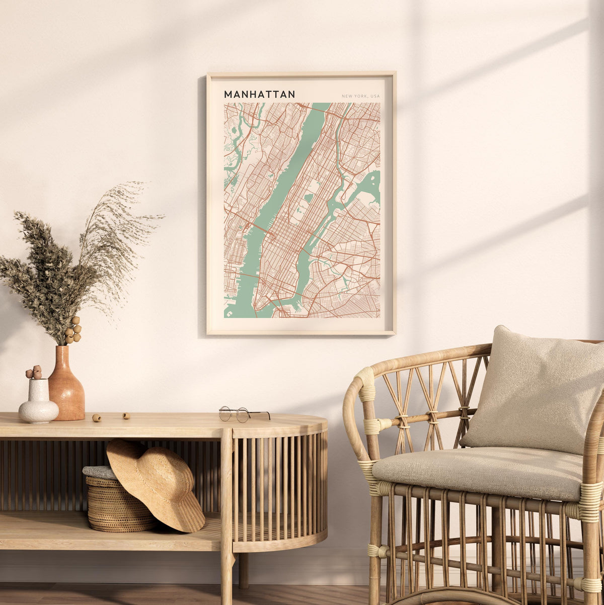 manhattan, new york map poster - image 3