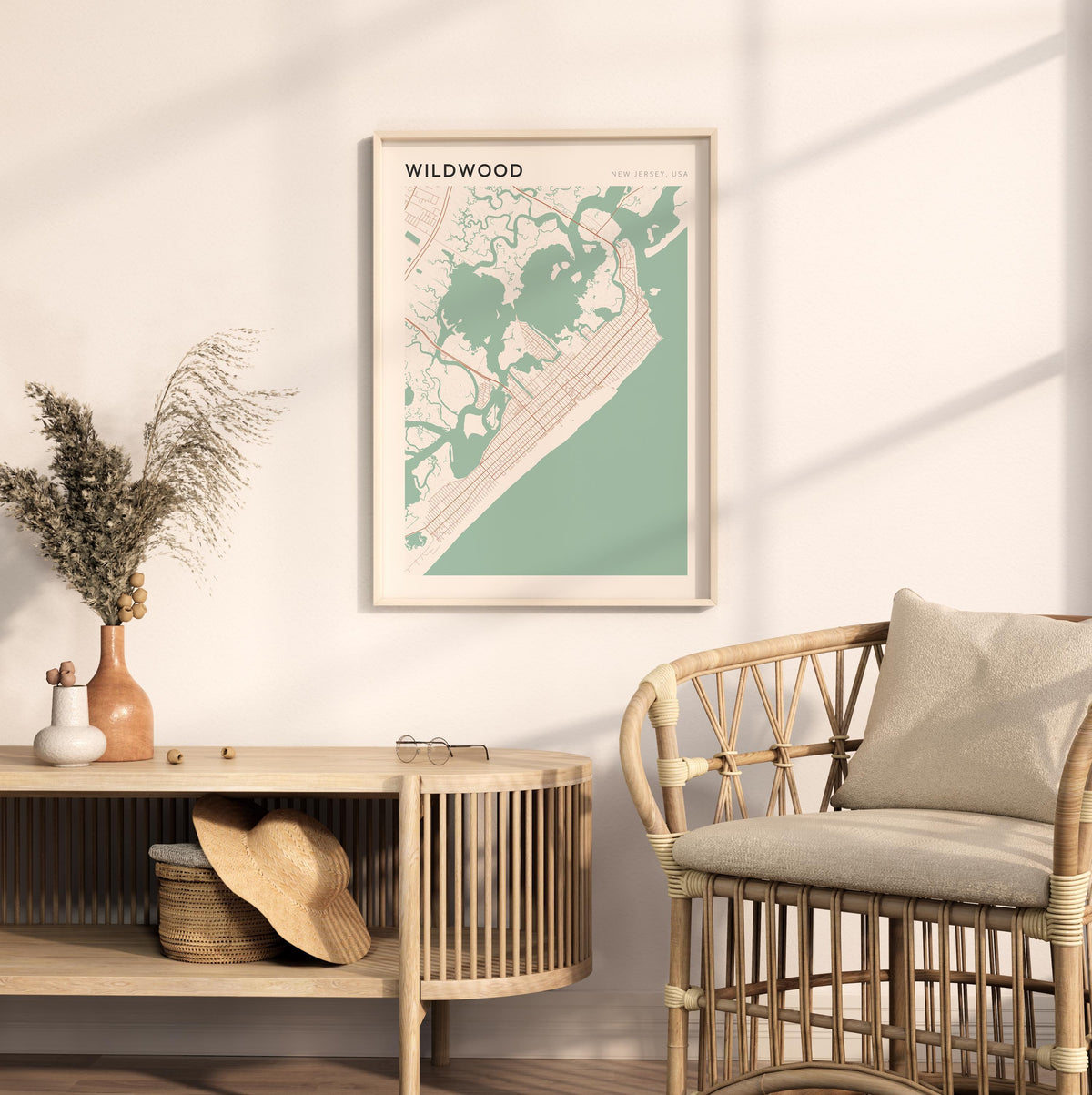wildwood, new jersey map poster - image 3