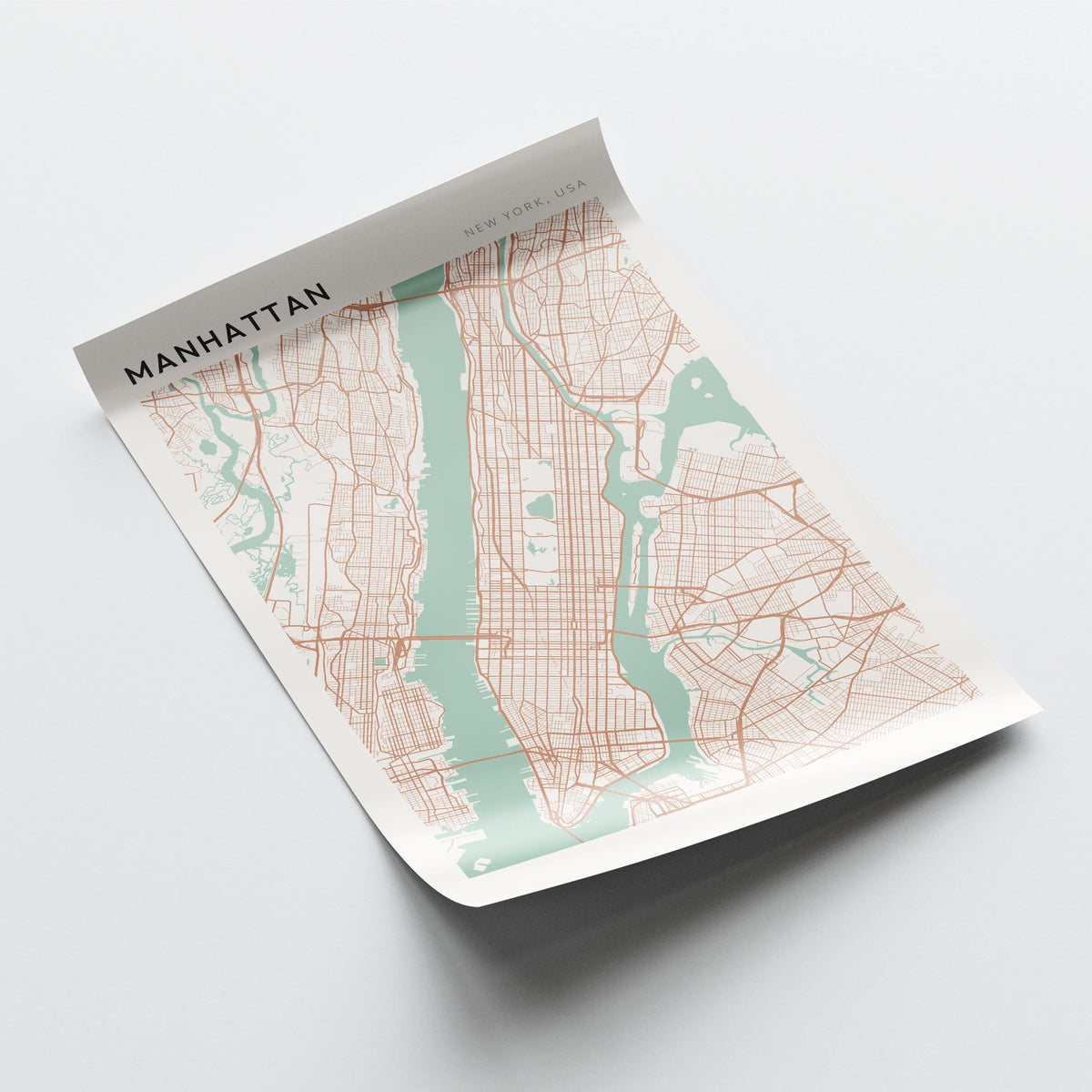 manhattan, new york map poster - image 4