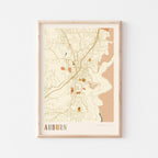 auburn, california map poster - image 1