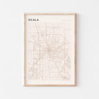 ocala, florida map poster - image 1