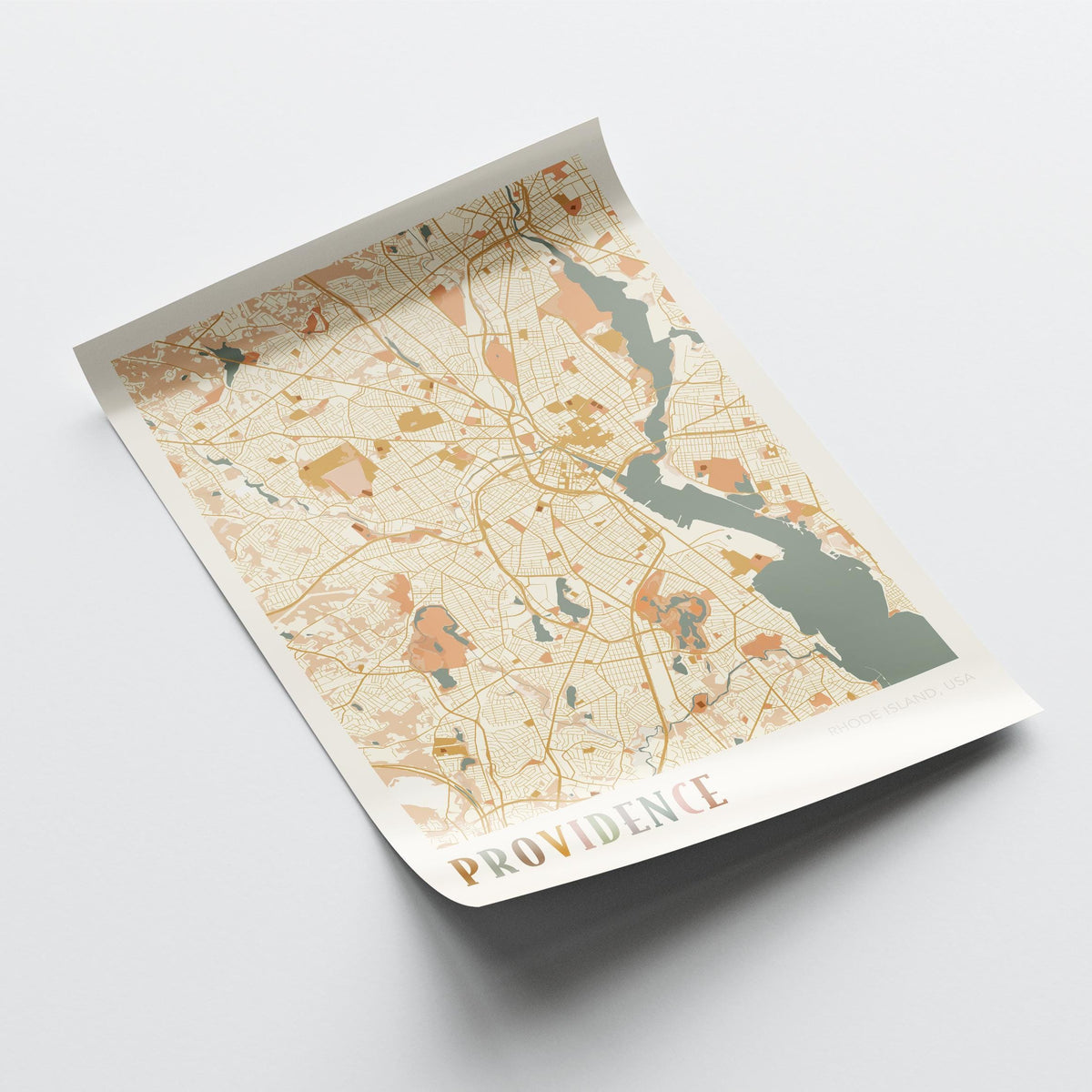 providence, rhode island map poster - image 4