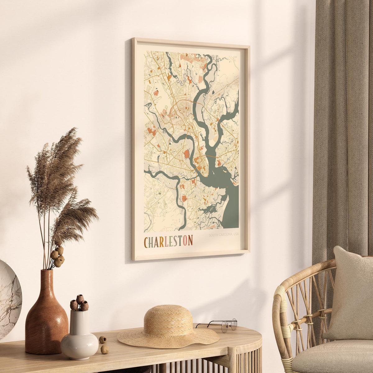 charleston, south carolina map poster - image 2