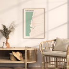 fort bragg, california map poster - image 3