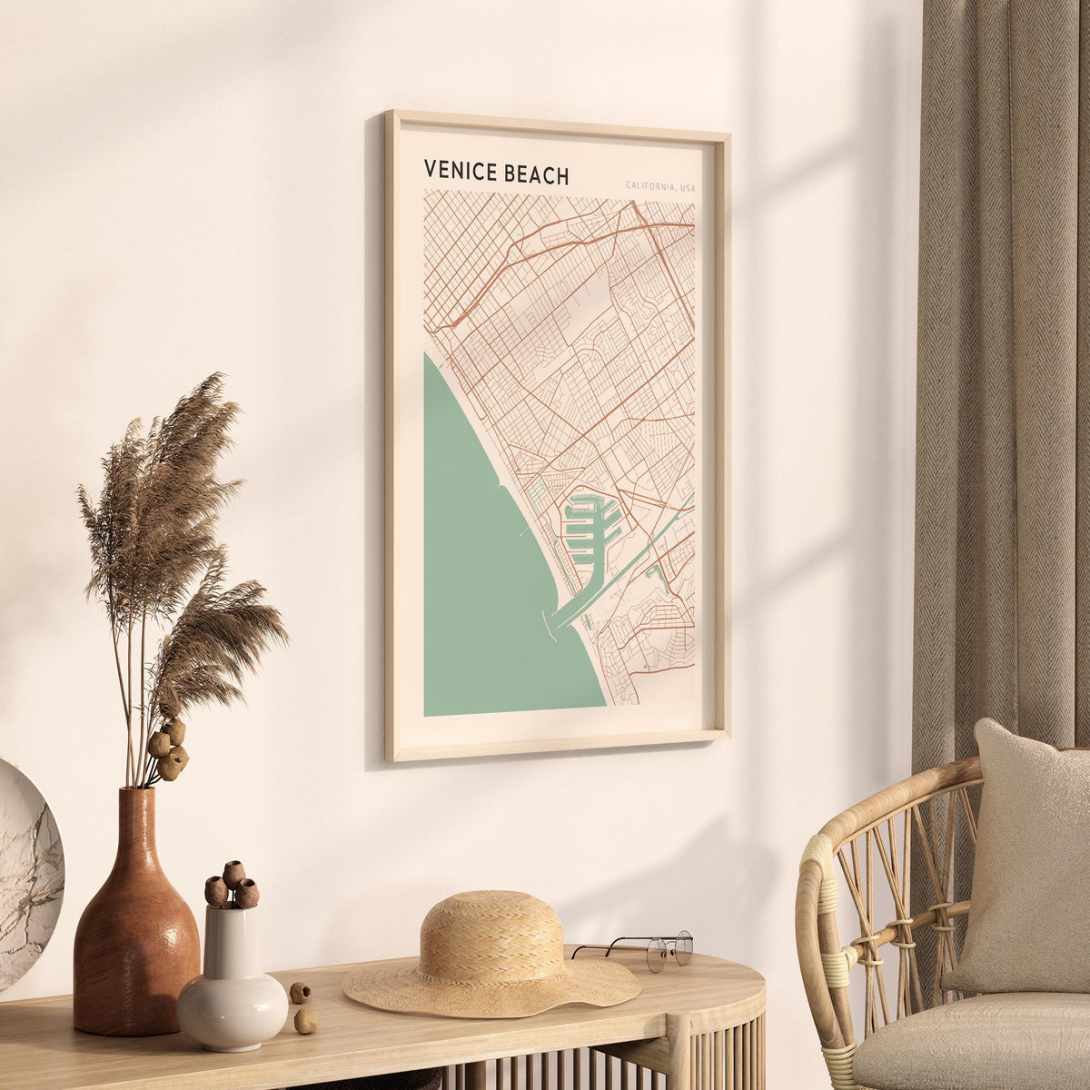 venice beach, california map poster - image 2