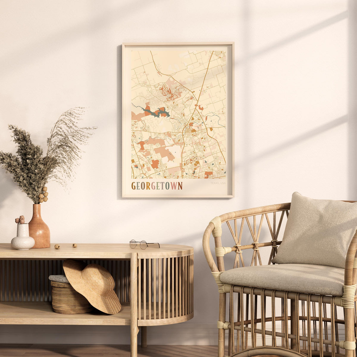 georgetown, texas map poster - image 3