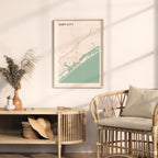 surf city, north carolina map poster - image 4