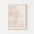 scottsdale, arizona map poster - image 1
