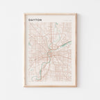 dayton, ohio map poster - image 1