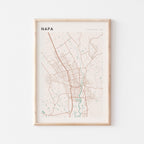 napa, california map poster - image 1