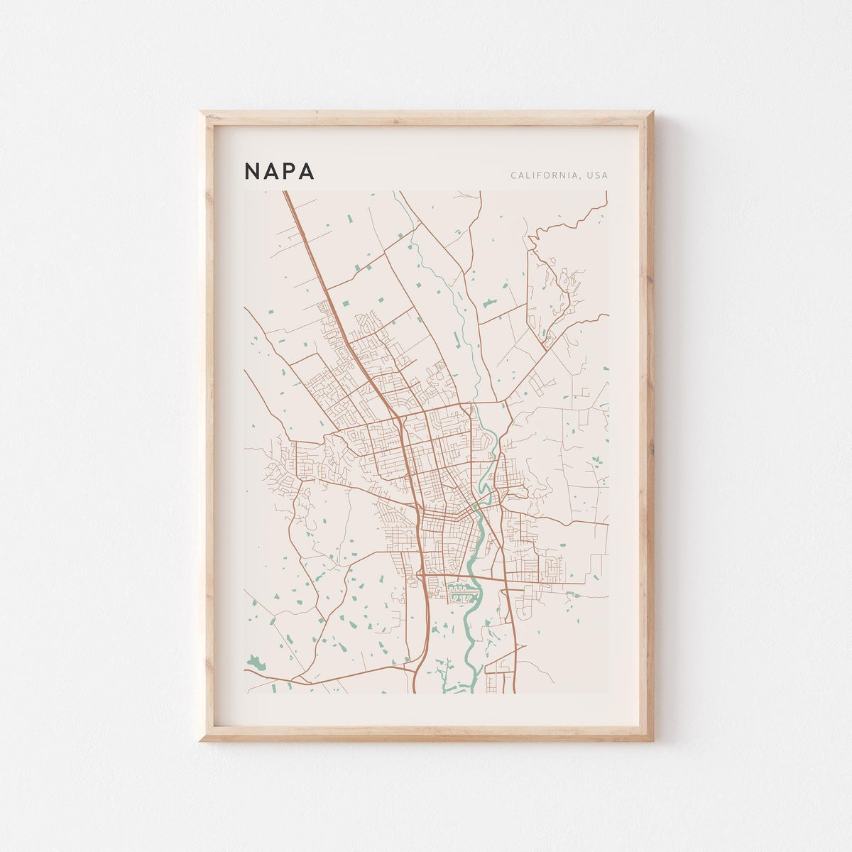 napa, california map poster - image 1