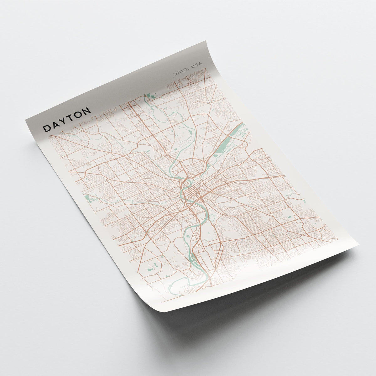 dayton, ohio map poster - image 4