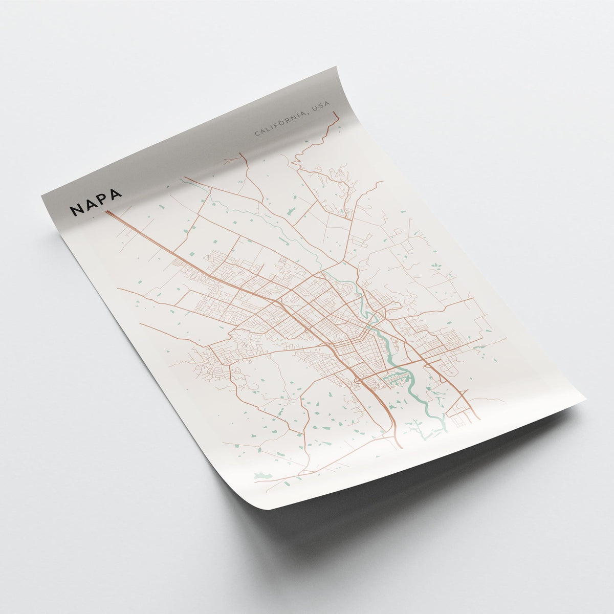 napa, california map poster - image 4