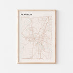 franklin, tennessee map poster - image 1