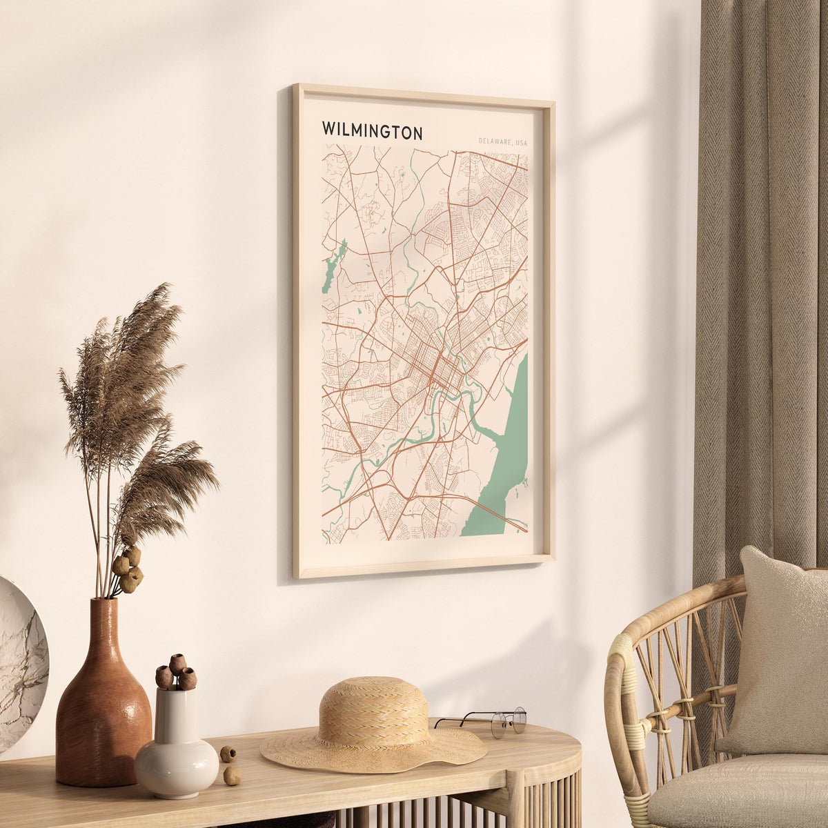 wilmington, delaware map poster - image 3