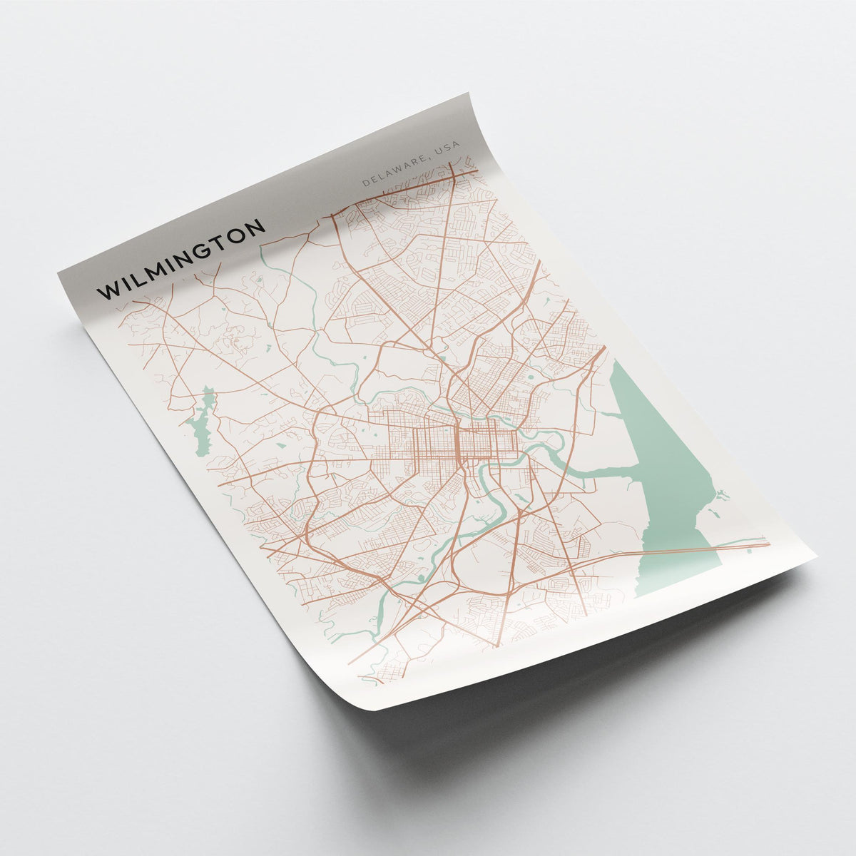 wilmington, delaware map poster - image 4