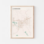 livermore, california map poster - image 1