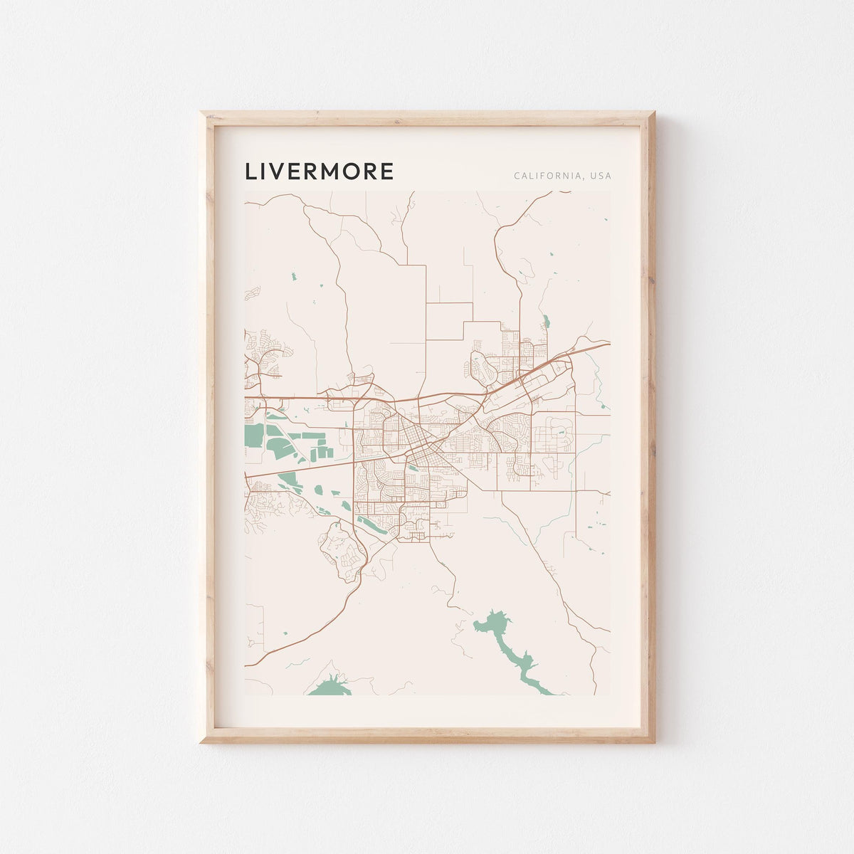 livermore, california map poster - image 1