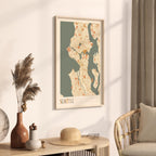 seattle, washington map poster - image 2