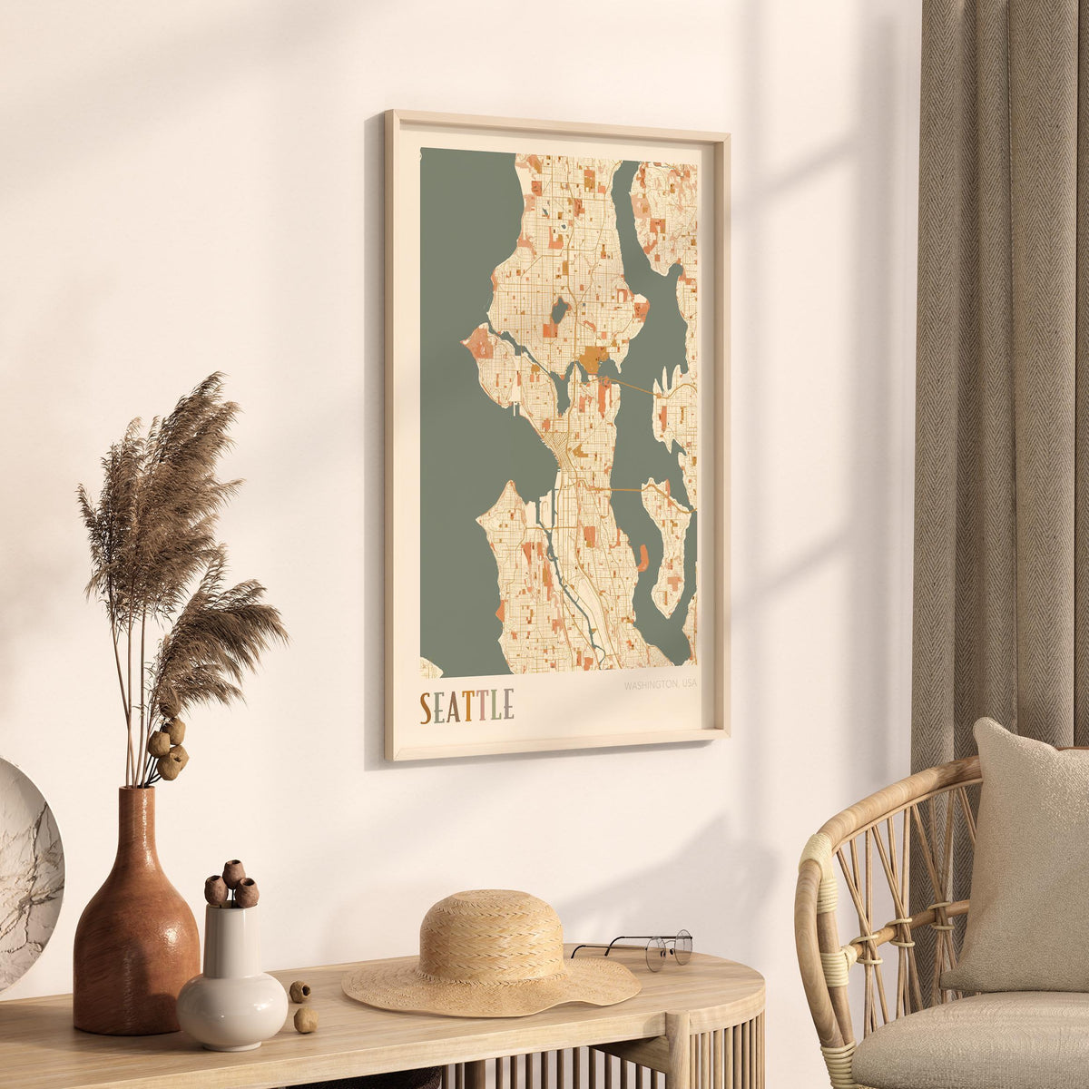 seattle, washington map poster - image 2