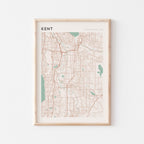 kent, washington map poster - image 1