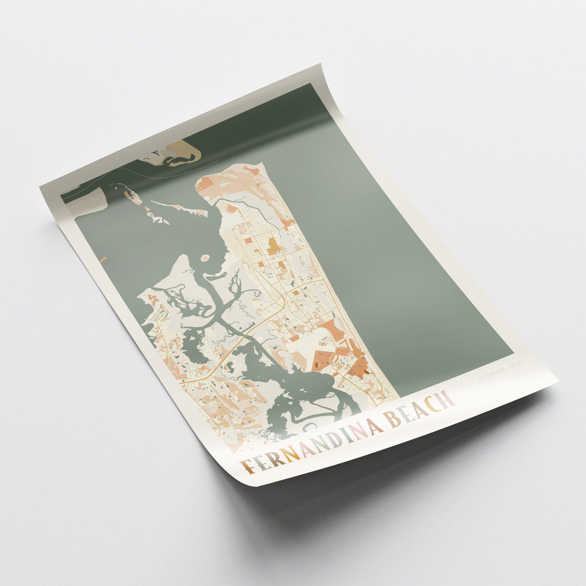 fernandina beach, florida map poster - image 4