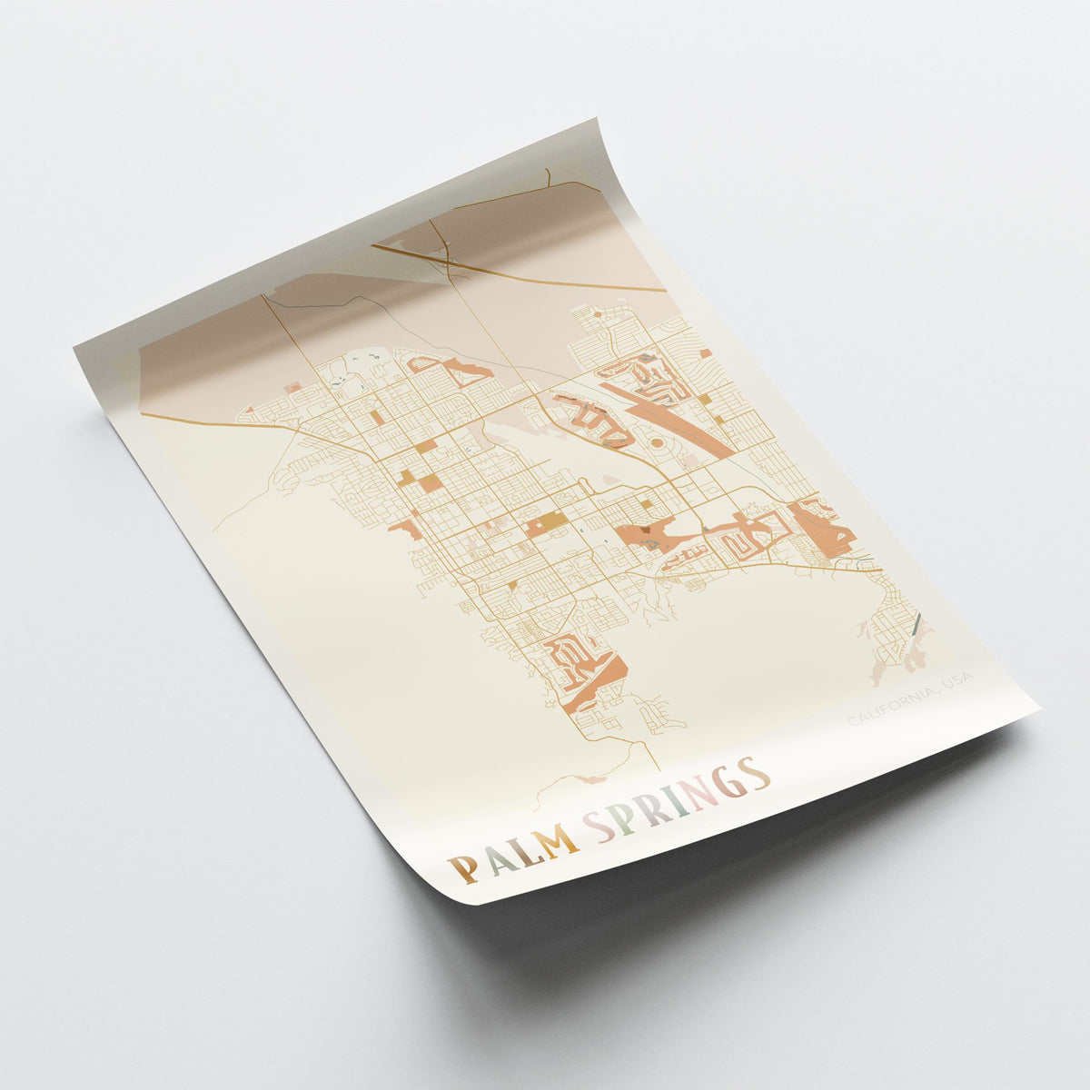 palm springs, california map poster - image 4