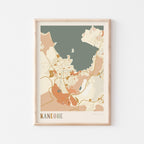 kaneohe, hawaii map poster - image 1
