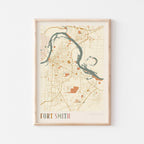 fort smith, arkansas map poster - image 1