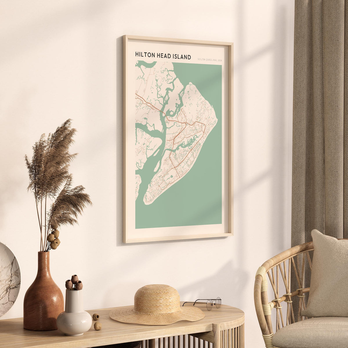 hilton head island, south carolina map poster - image 2