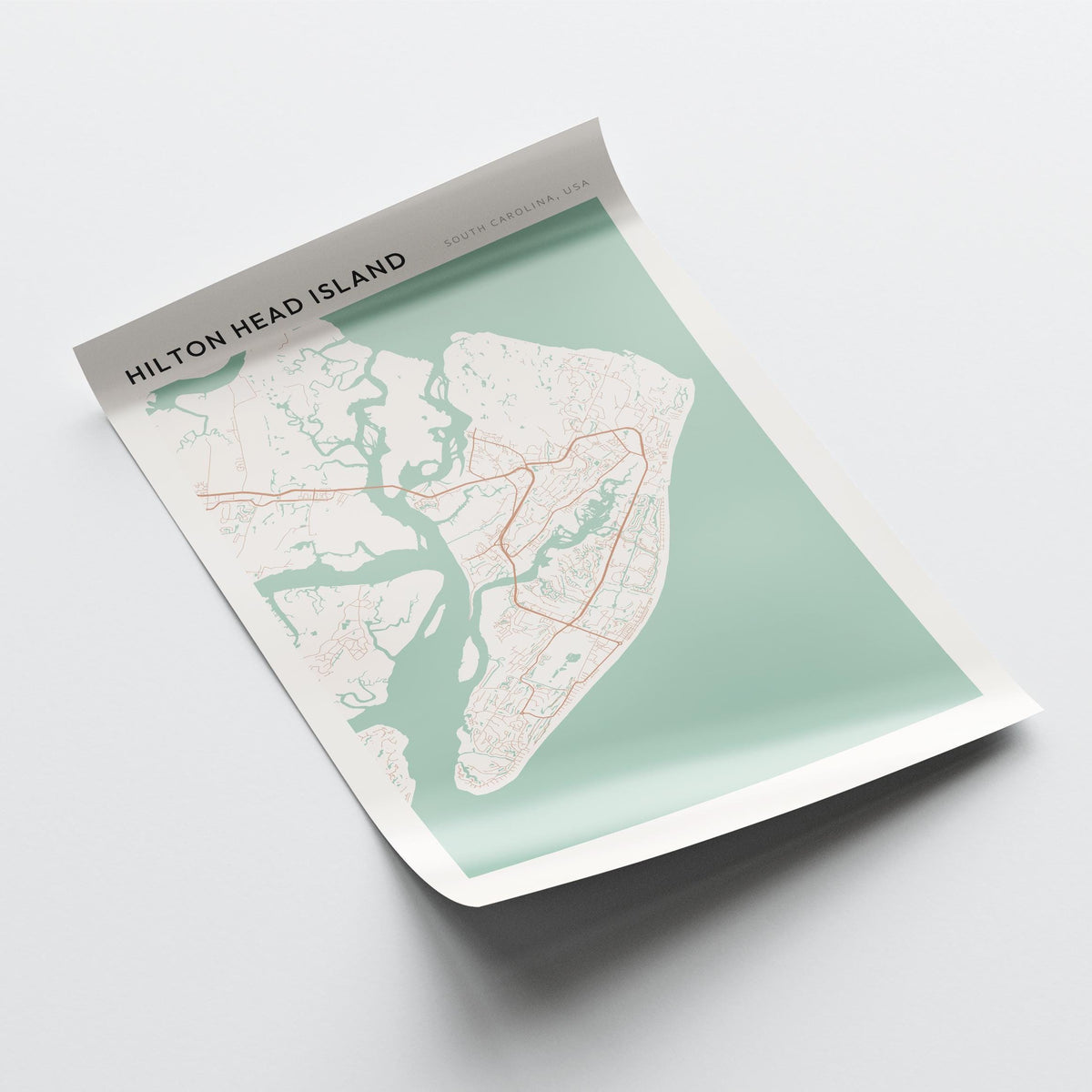 hilton head island, south carolina map poster - image 4