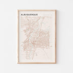 albuquerque, new mexico map poster - image 1