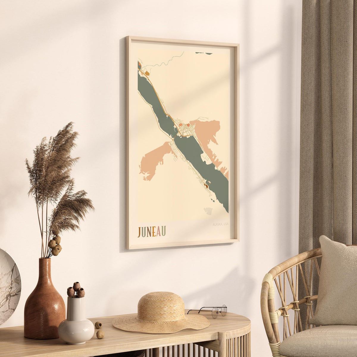 juneau, alaska map poster - image 2