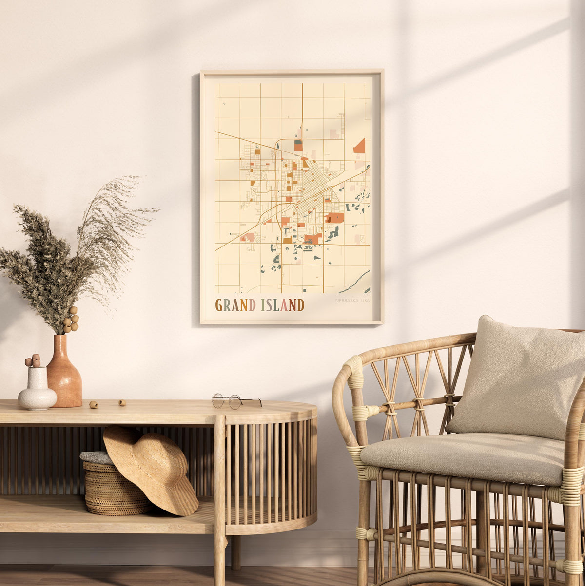 grand island, nebraska map poster - image 3