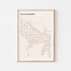 palm desert, california map poster - image 1